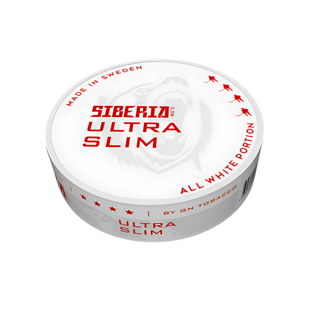 gn tobacco siberia SIBERIA NICOTINE POUCHES SLIMS 35MG Siberia All White Ultra Slim
